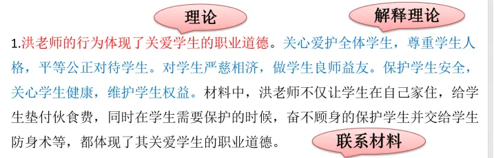 教师职业理念试题及答案_教师资格证职业理念答题模板_教师职业理念答题模版