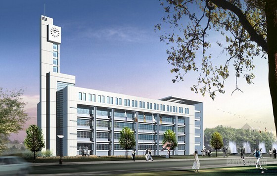 [新疆]3层办公楼建筑及安装工程量计算及预算书(广联达实例 图纸)