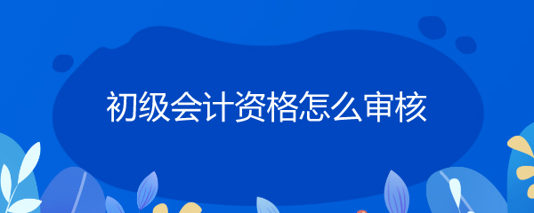 初级会计资格审核方式及相关信息汇总