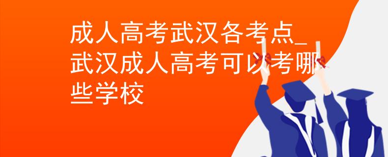 成人高考武汉各考点_武汉成人高考可以考哪些学校