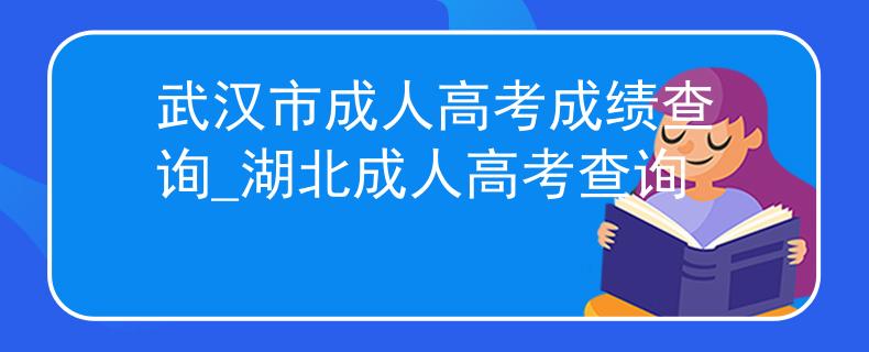 武汉市成人高考成绩查询_湖北成人高考查询