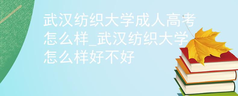 武汉纺织大学成人高考怎么样_武汉纺织大学怎么样好不好