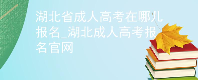 湖北省成人高考在哪儿报名_湖北成人高考报名官网 湖北省成人高考在哪儿报名_湖北成人高考报名官网