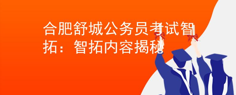 合肥舒城公务员考试智拓：智拓内容揭秘